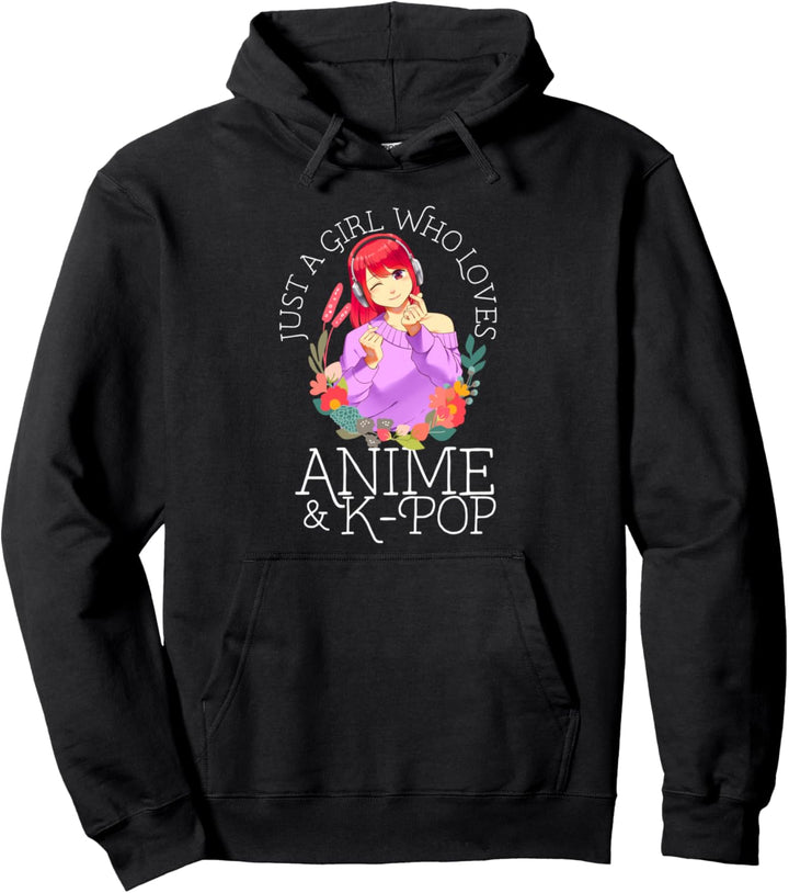 Nur Ein Mädchen Das Kpop Und Anime Für Teenager-Frauen Liebt Pullover Hoodie