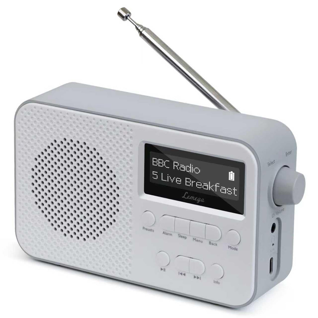 LEMEGA PR2 Max DAB/DAB+ Digitalradio mit Bluetooth,Tragbares UKW-Radio mit 10 Stunden Akkulaufzeit,D