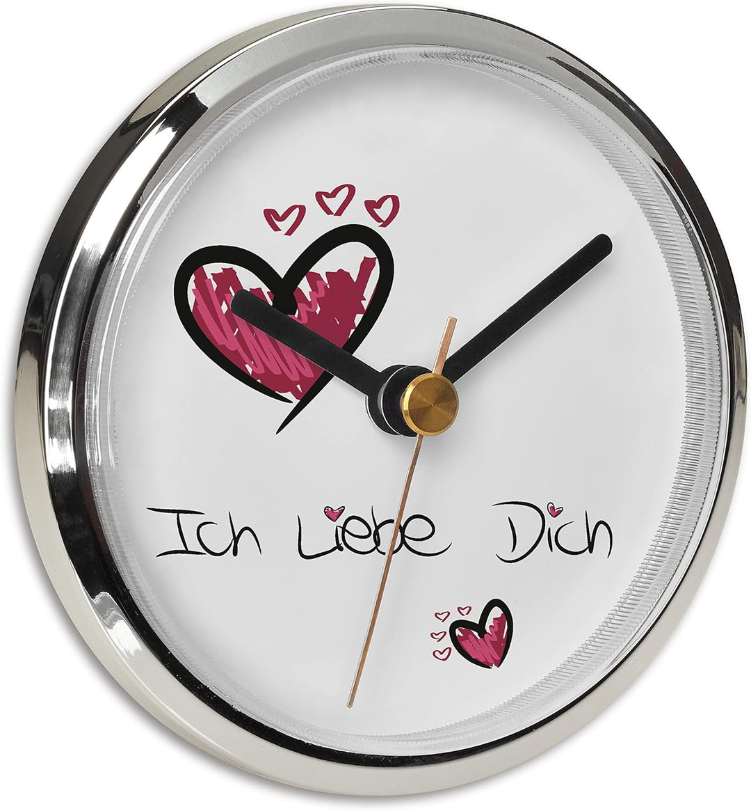 TFA Dostmann Analoge Einsteckuhr, 60.3065.02, mit arbischen Ziffern, mit 2 Ziffernblätter, zum Einba