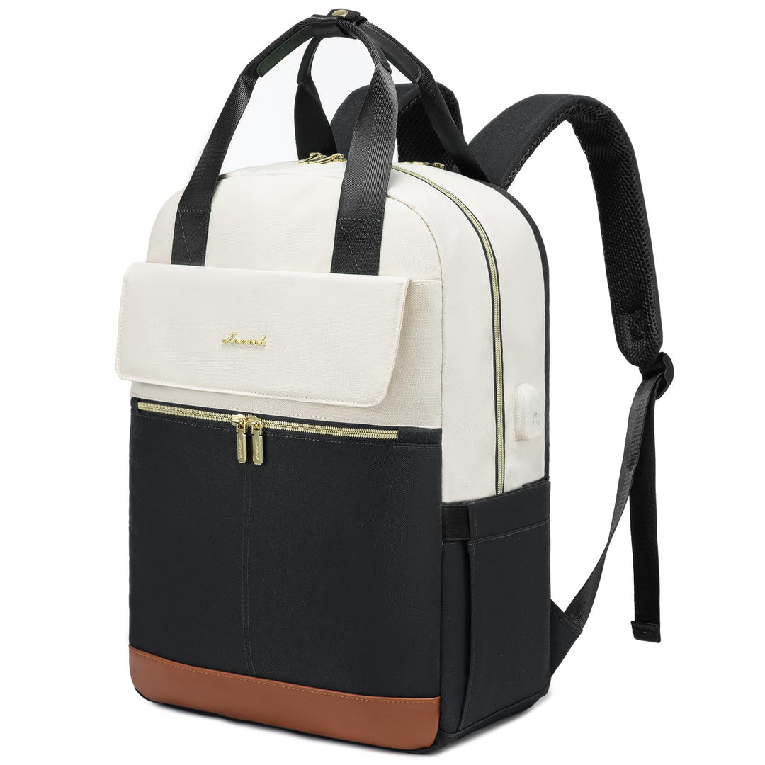 LOVEVOOK Rucksack Damen, 15,6 Zoll Laptop Schulrucksack Teenager Mädchen mit Laptopfach, Wasserdicht