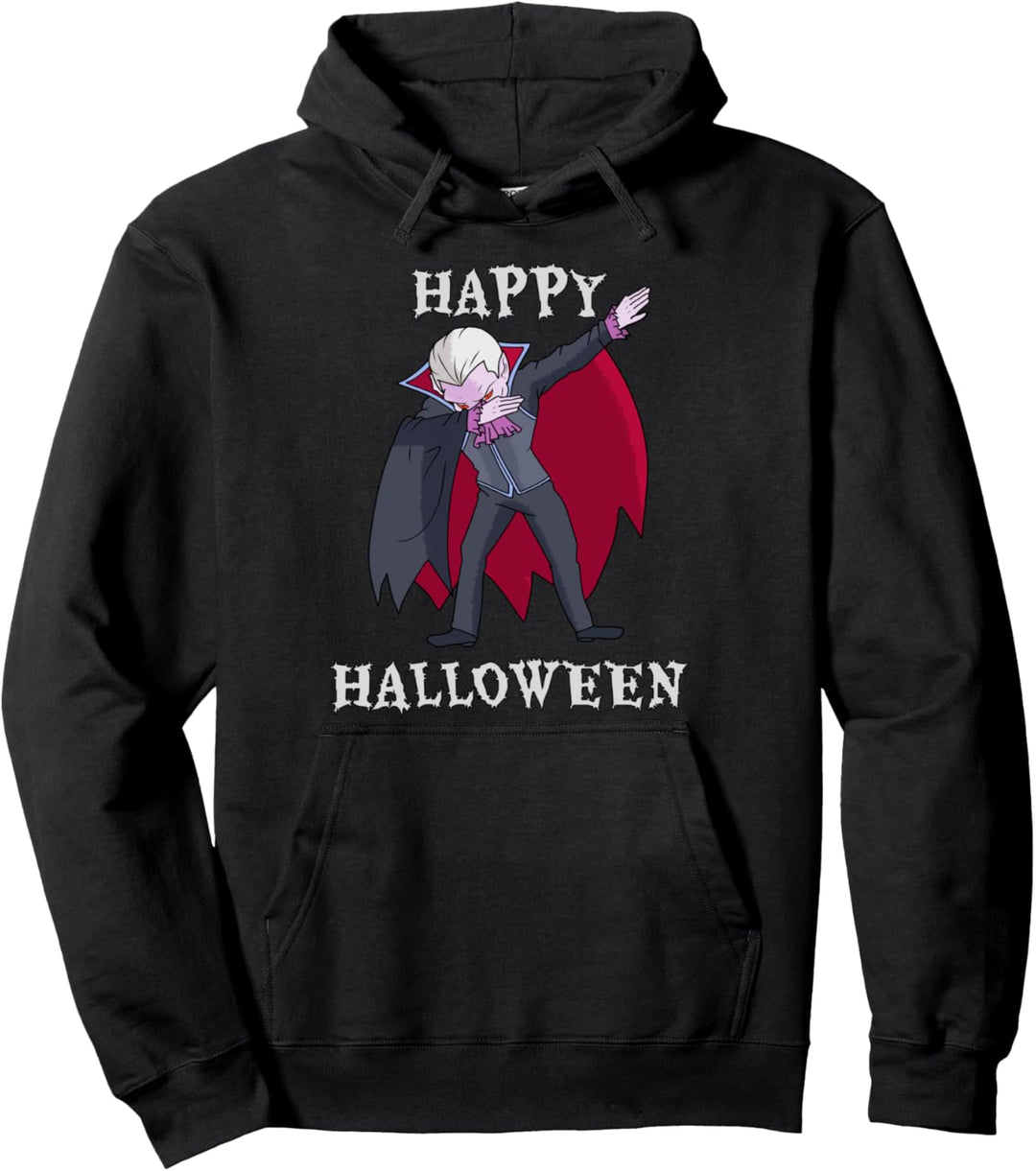 Happy Halloween Dabbing Dracula Pullover Hoodie