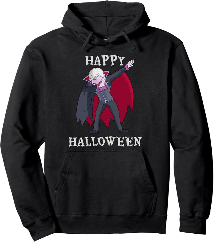 Happy Halloween Dabbing Dracula Pullover Hoodie