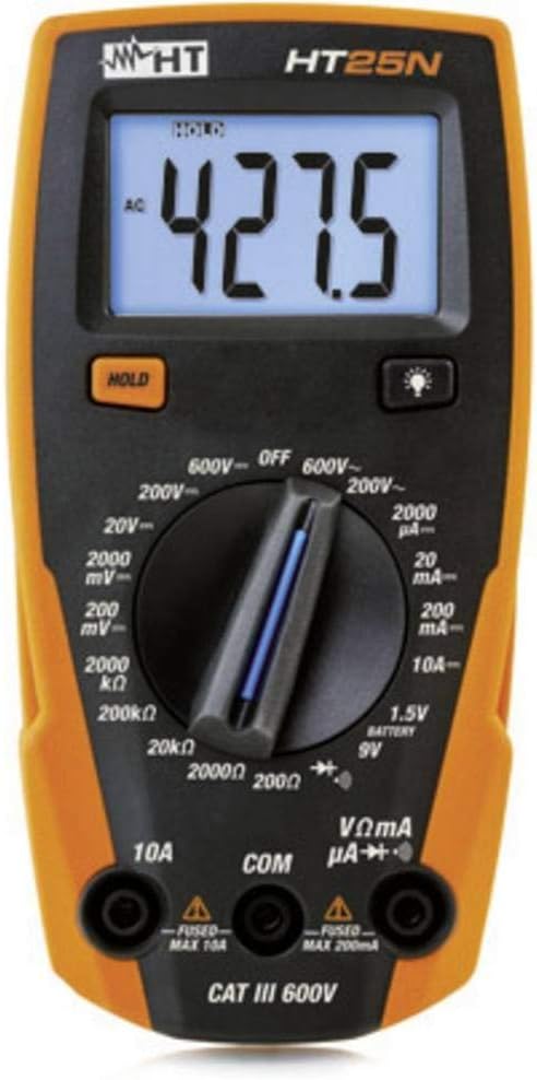 HT Instruments HT25N Hand-Multimeter digital CAT III 600V Anzeige (Counts): 2000