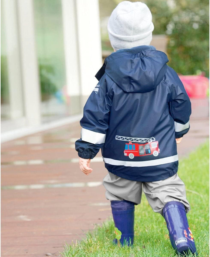 Sterntaler Unisex Baby Regenjacke mit Innenjacke Rain Jacket 74 Marine, 74 Marine