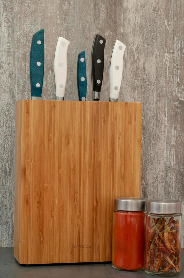 Arcos Messerblock - Universal Block zu Messer bis 25 cm - Gemacht aus Bamboo 280 x 215 x 90 mm - Far