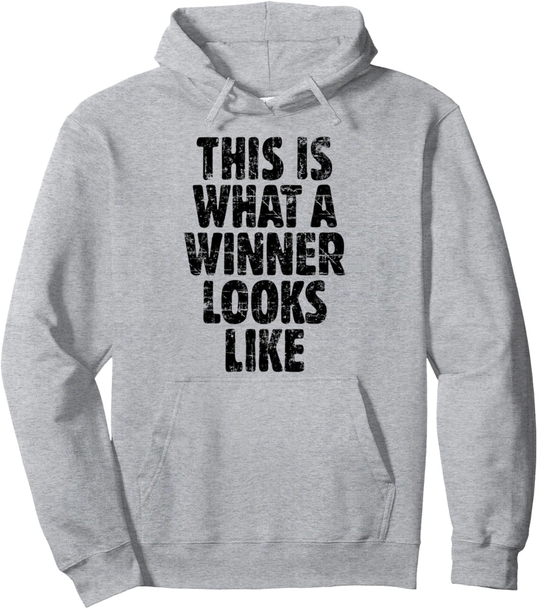 What a Winner Looks Like (Vintage/Schwarz) Sieger Pullover Hoodie
