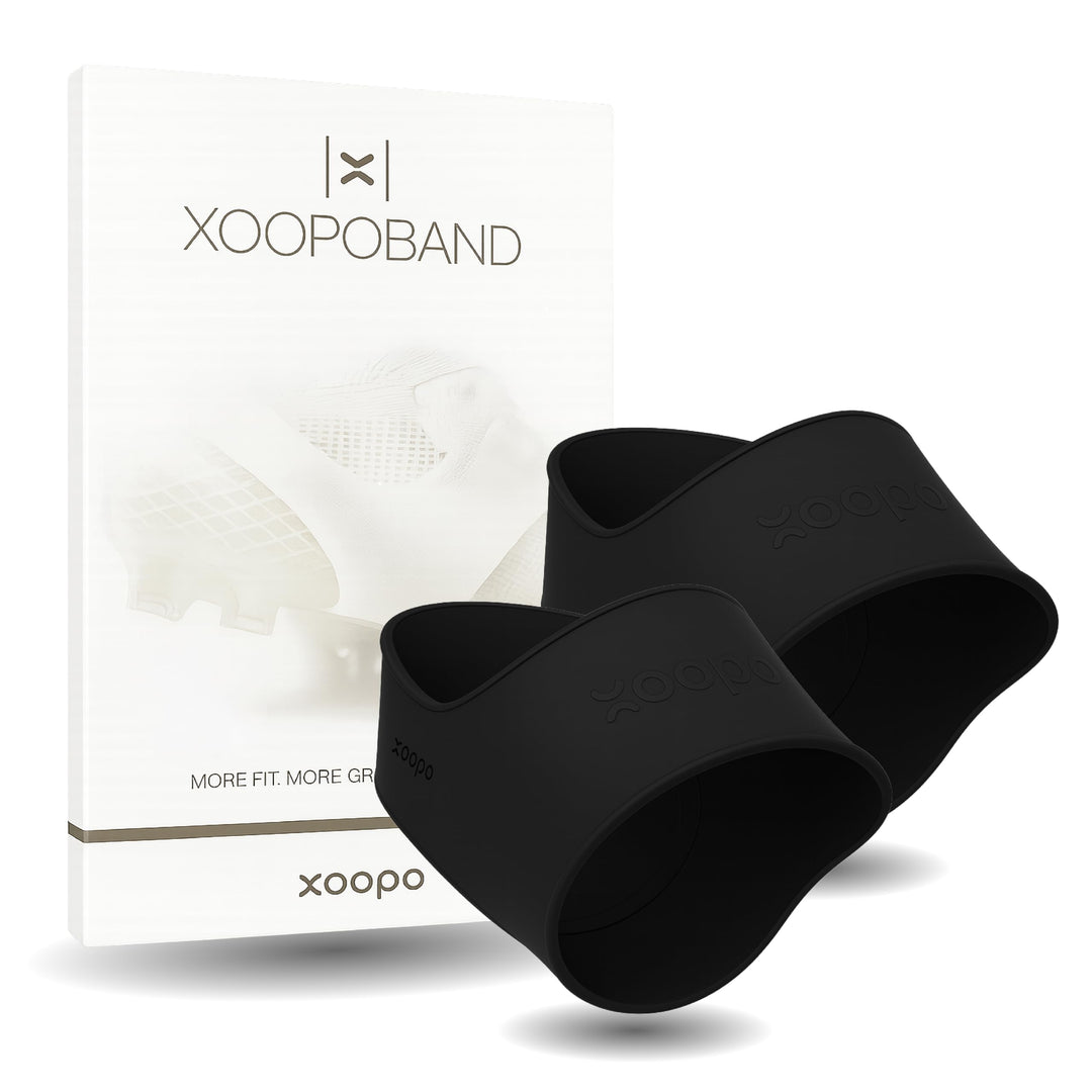 XOOPO Power Band Silikonband für Fussballschuhe (1 Paar) - Ultra elastisch für perfekten Sitz - Mehr