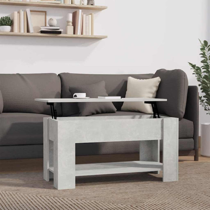 vidaXL Couchtisch Höhenverstellbar Kaffeetisch Beistelltisch Wohnzimmertisch Sofatisch mit Stauraum