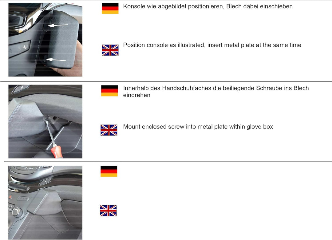 KUDA 042175 Halterung Kunstleder schwarz für Chevrolet Orlando ab 03/2011, 042175