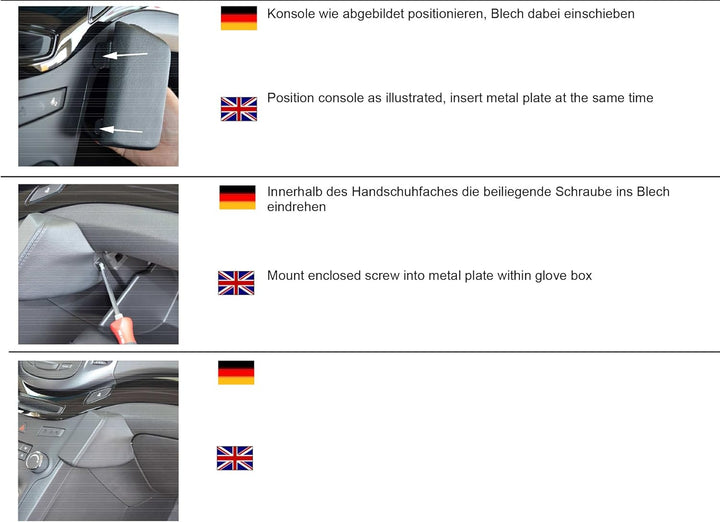 KUDA 042175 Halterung Kunstleder schwarz für Chevrolet Orlando ab 03/2011, 042175
