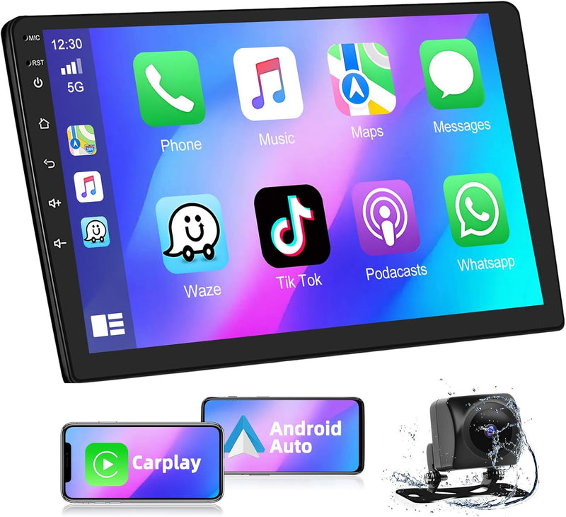 Podofo Autoradio 2 Din mit Wireless Apple Carplay & Android Auto, Android 13 2G+32G Doppel Din Auto