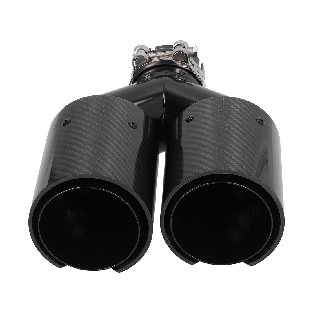 Exhaust Dual Tips 2.24-60 Mm Auto Endrohr,Carbon Car Dual Auspuff Endrohr M Performance Endrohr Univ