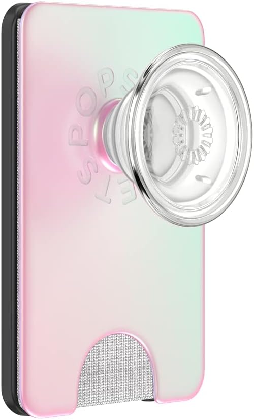 PopSockets: PopWallet+ for MagSafe - Kartenhalter mit integriertem austauschbarem PopTop für Smartph