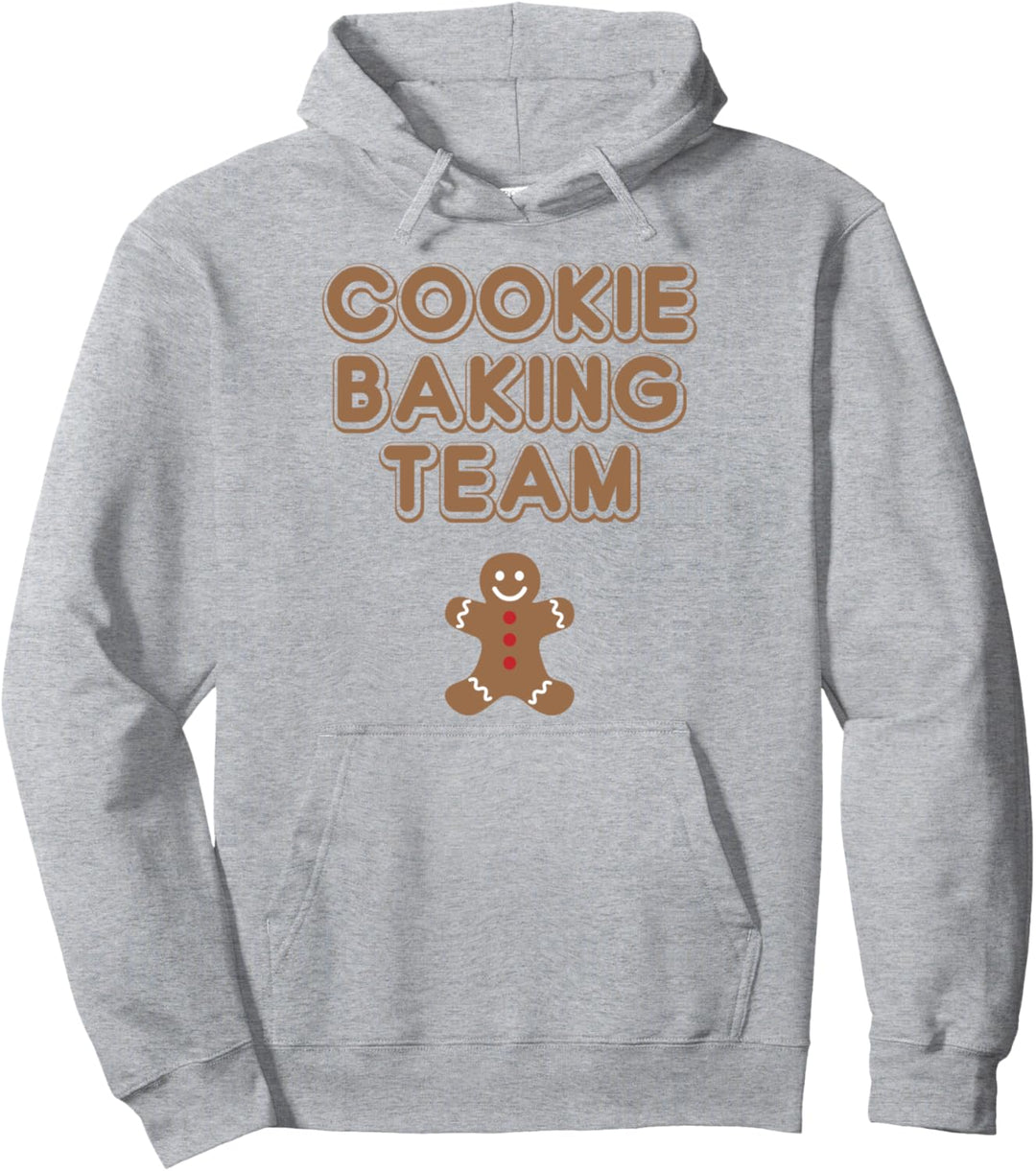 Funny Christmas Gifts Gingerbread Man Cookie Baking Team Pullover Hoodie