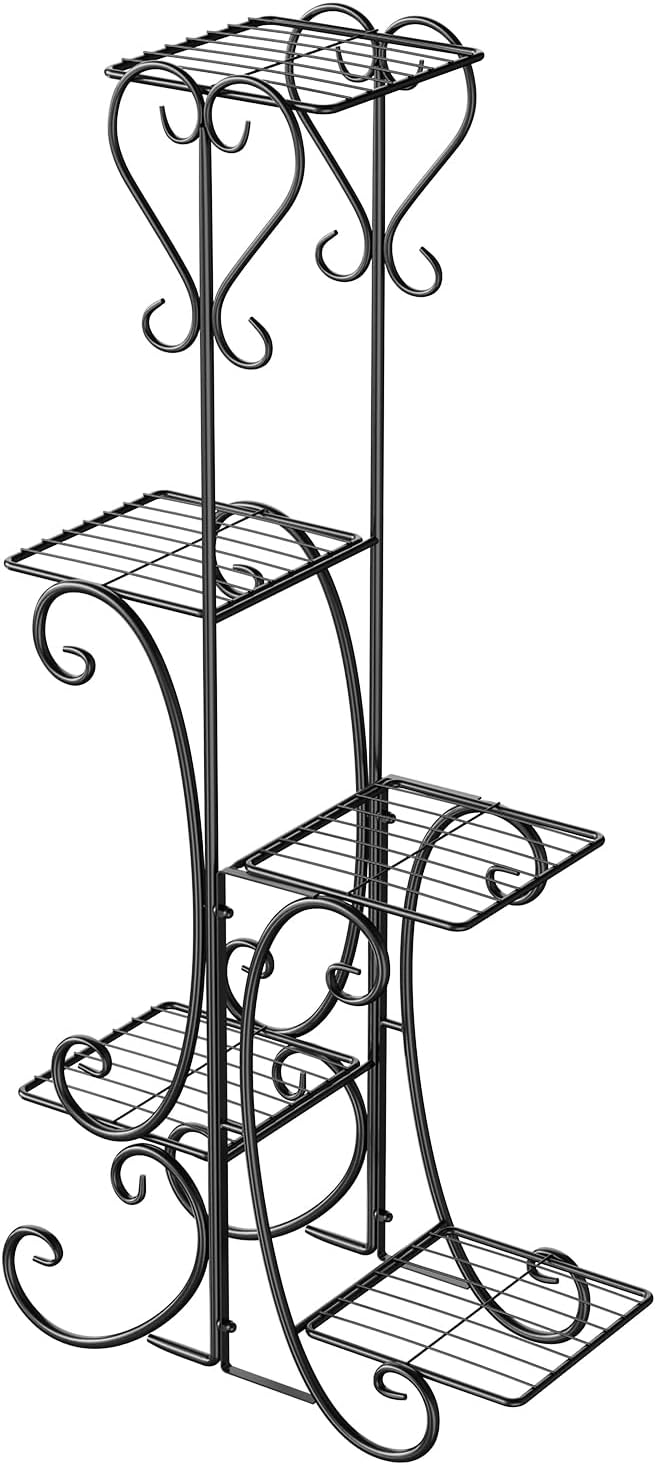 Yumyolk Blumenständer, Pflanzenständer, Blumentreppe, Blumenregal, Pflanzenregale, Blumenbank, metal