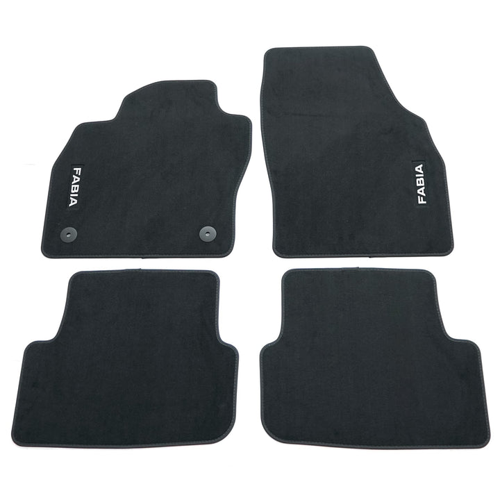 Skoda 6VB061404 Fussmatten Textil 4X Stoffmatten, mit Fabia Schriftzug