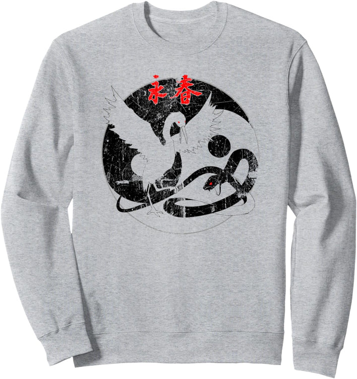 Wing Chun Tsun Schwan Schlange Tier Kunst Training Sweatshirt