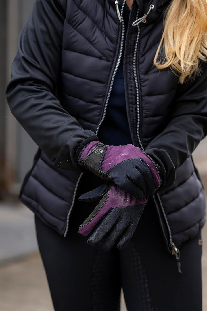 Roeckl Sports Reithandschuh Winya, Freizeit Winter Handschuh, 2 Farben, Grösse 6-11 6.5 Traube, 6.5