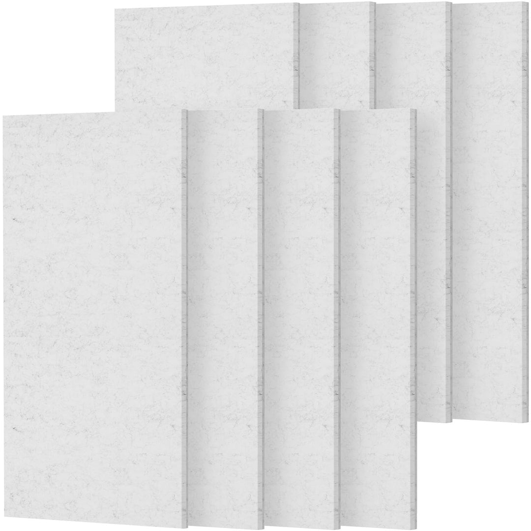 TONOR Gross Akustikpaneele Selbstklebend, 8 Pack 112x55 cm Schallschutzplatten Akustikplatten für Wa