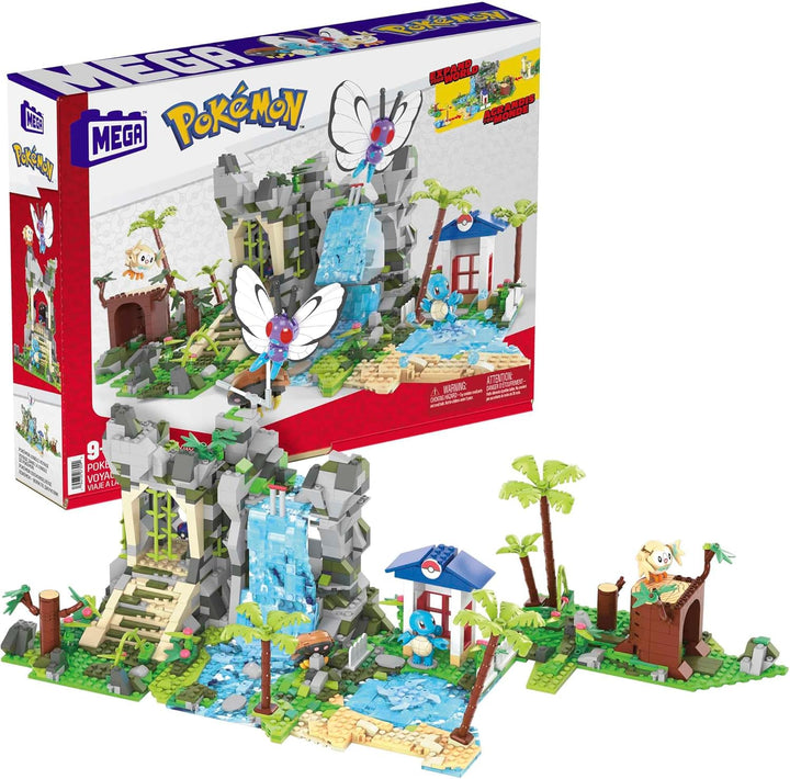 Mega Construx HHN61 - Pokémon Ultimate Jungle Expedition, Dschungel Bauset mit 1347 Teilen, Konstruk