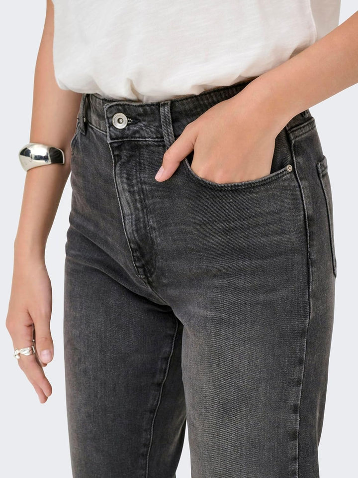Only Damen Jeans 15259634 27W / 30L Dark Grey Denim, 27W / 30L Dark Grey Denim