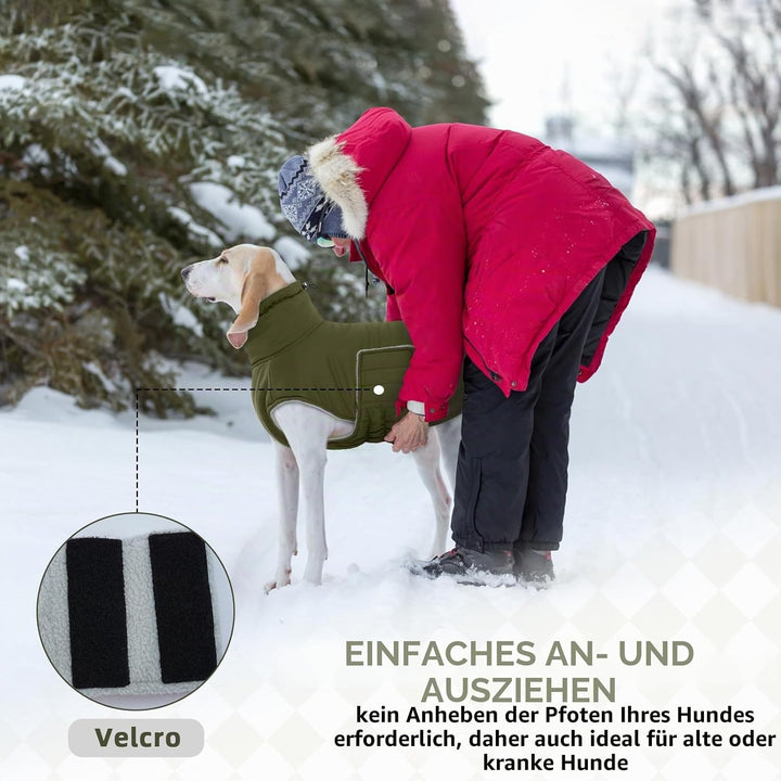 Hundemantel, Wattierend Winterjacke Geschirröffnung, Warme Wintermantel Gefüttert Kleidung Mantel fü