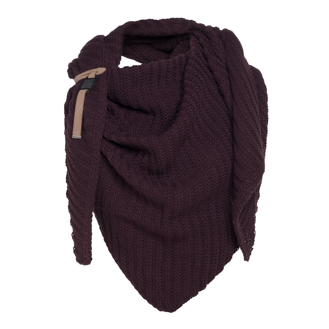 KNIT FACTORY - Demy Dreiecksschal - Damen Strickschal mit Wolle - Winterschal - Herbst & Winter Esse