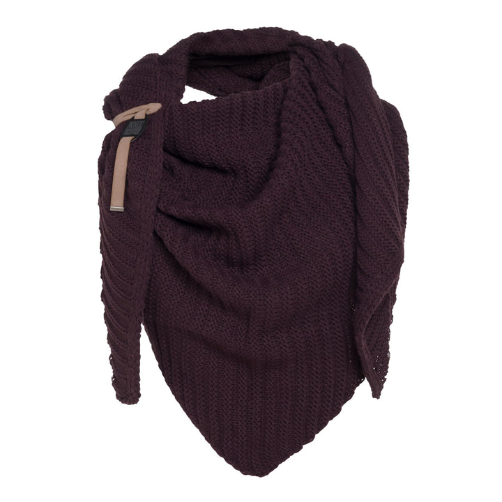 KNIT FACTORY - Demy Dreiecksschal - Damen Strickschal mit Wolle - Winterschal - Herbst & Winter Esse