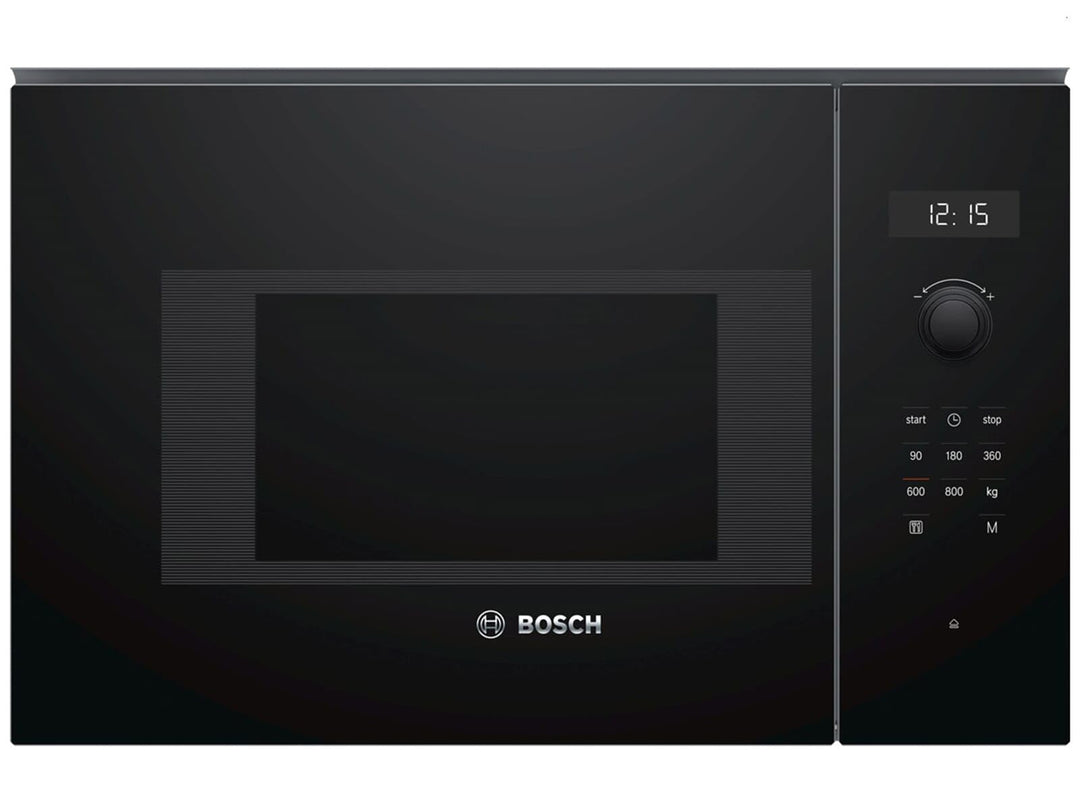 Bosch BFL524MB0 Serie 6 Einbau-Mikrowelle, 38 x 60 cm, 800 W, Drehteller 25,5cm, Türanschlag Links,