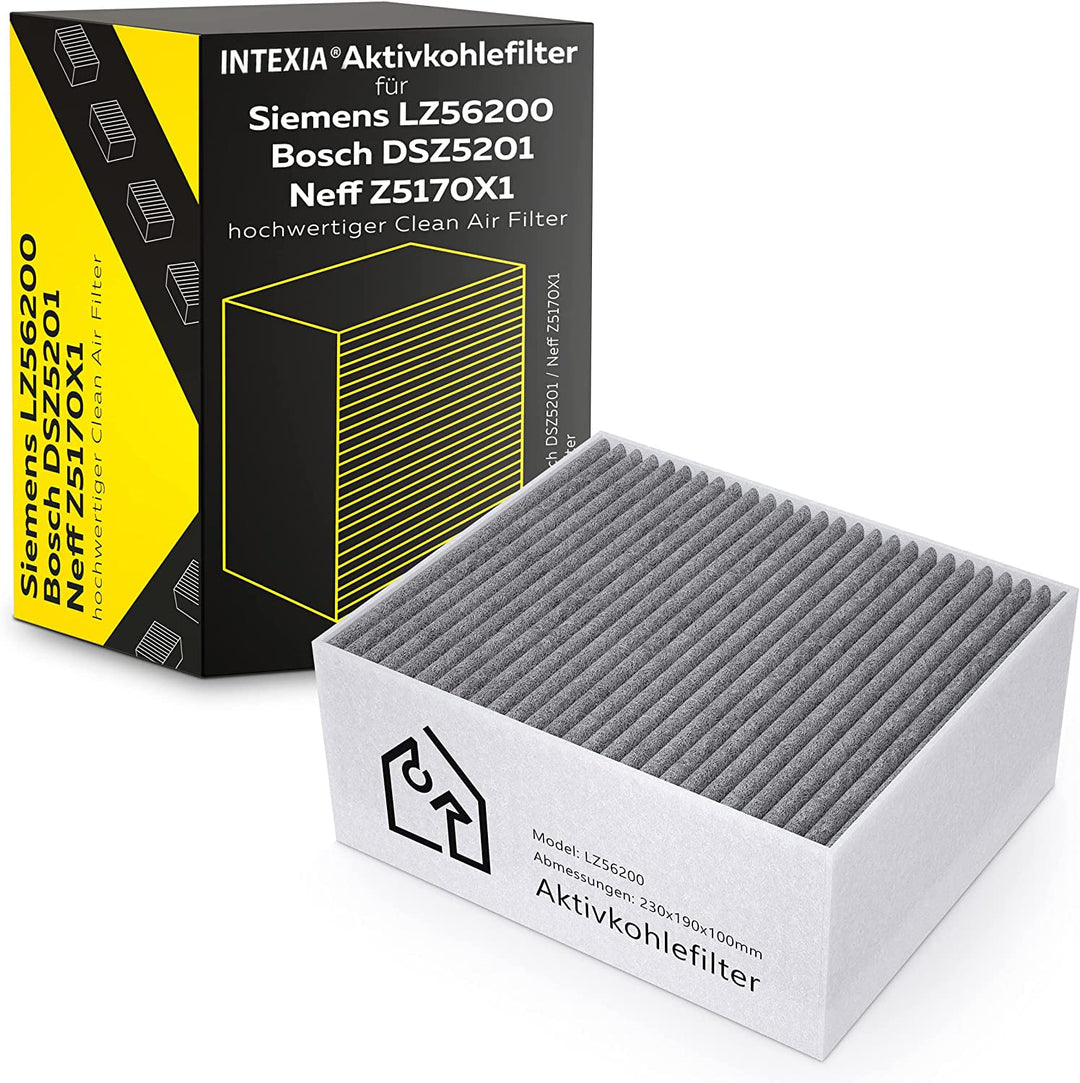 Aktivkohlefilter für Siemens/Bosch/Neff hochwertiger Clean Air Filter - LZ56200 / DSZ5201 / Z5170X1,