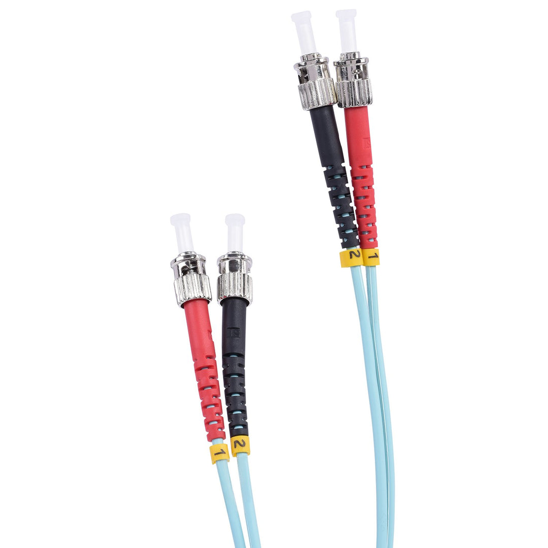TPFNet Premium 5er Pack 5m LWL Glasfaser Fiber Patchkabel Multimode Kabel ST/ST OM3 Duplex 50/125µm