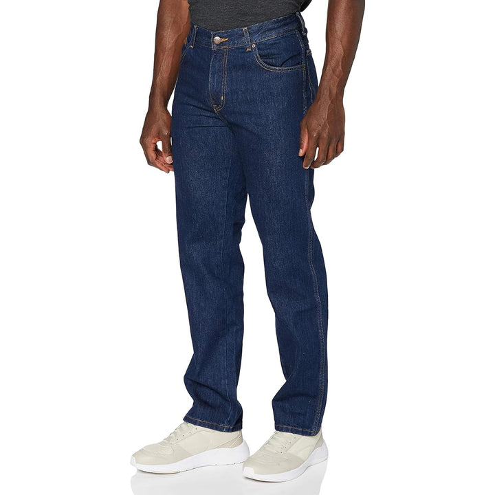 Wrangler Herren Jeans Texas Regular Fit Straight Leg Schwarz Blau W30 - W48 NEU 44W / 30L Darkstone