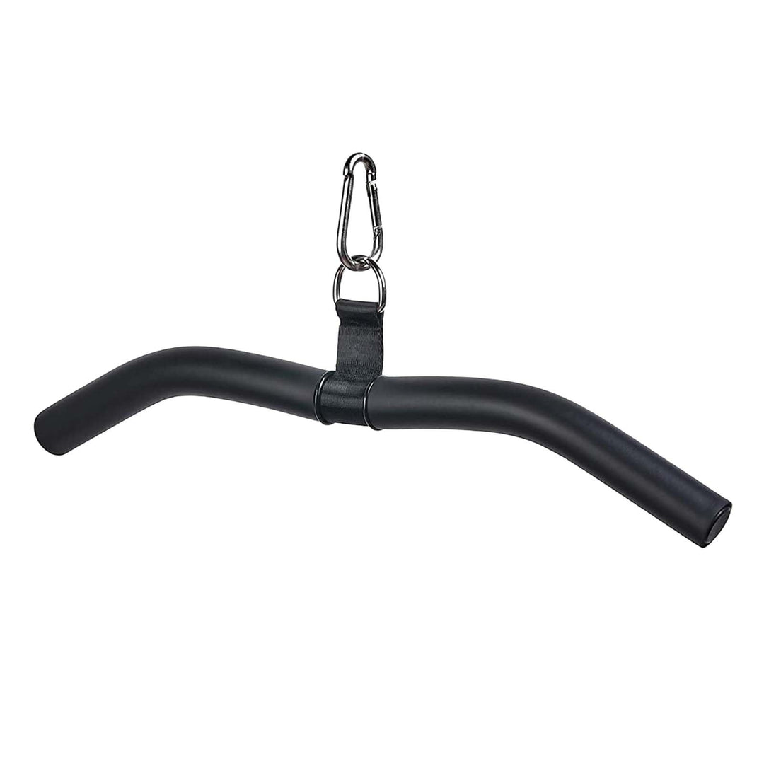 Latzug Griff, Bizeps Stange Trizeps Kabelzug, Latzugstange Kurz 48 cm Schwarz, Gym Zuhause Bodybuild
