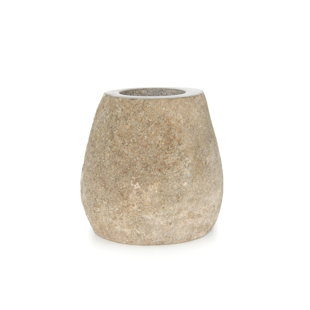 wohnfreuden Flussstein Toilettenbürstenhalter ca. 19 cm Unikat Bad Gäste WC Bürste Zubehör Garnitur