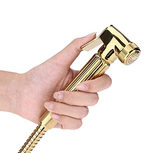 FTVOGUE Hand gehalten Bidet Sprayer Edelstahl Spritze massivem Messing Wandhalterung Dusche Head WC-