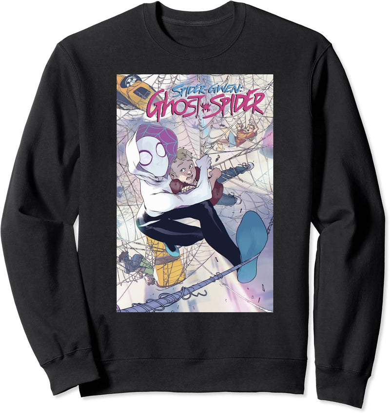 Marvel Spider-Gwen New In Town Comic Book Cover Sweatshirt