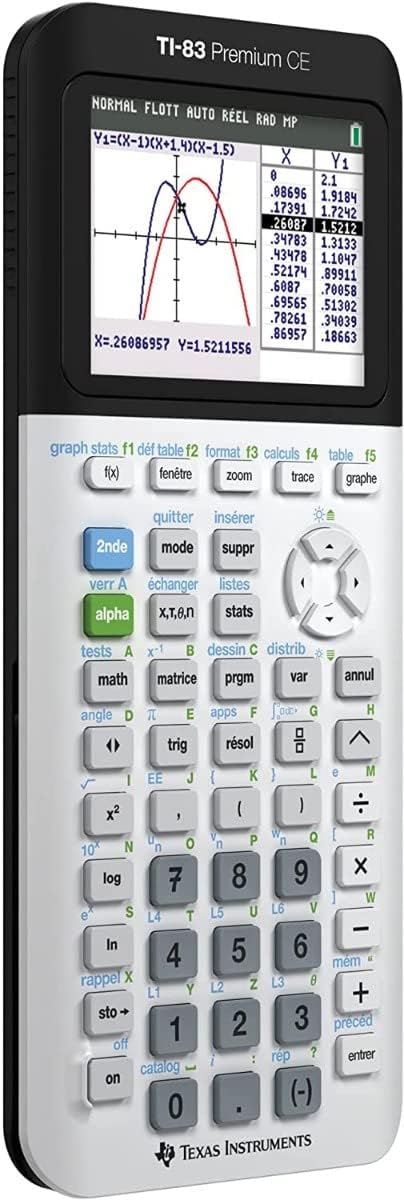 CALCUSO Sparpaket: TI-83Premium CE Grafikrechner + WYNGS Schutztasche dunkelgrau + Erweiterte Garant