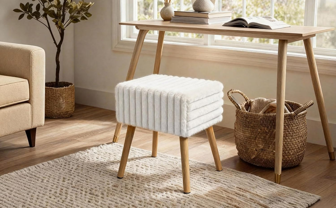 Zedelmaier Sitzhocker Hocker schminktisch Fusshocker Schminkhocker Polsterhocker gepolstert Vanity S