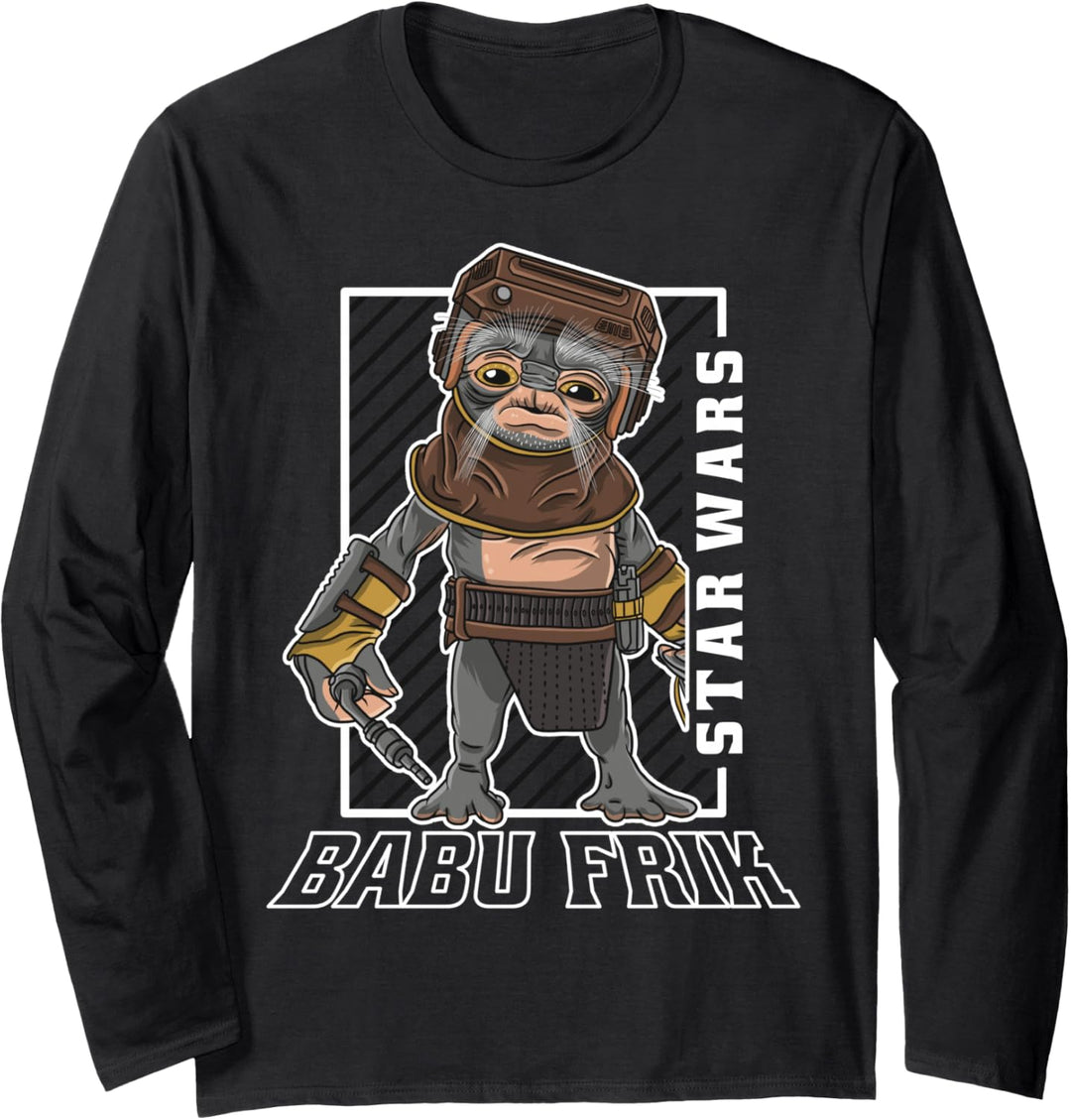 Star Wars The Rise Of Skywalker Babu Frik Portrait Langarmshirt
