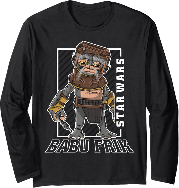 Star Wars The Rise Of Skywalker Babu Frik Portrait Langarmshirt