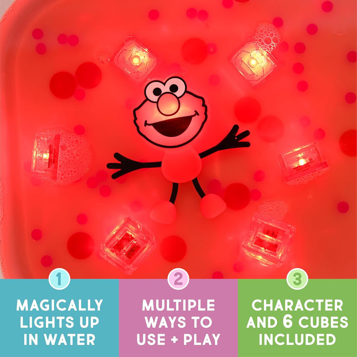 Glo Pals x Sesamstrasse wasseraktivierte Leuchtwürfel für sensorisches Spielen (Elmo - nur Würfel) E