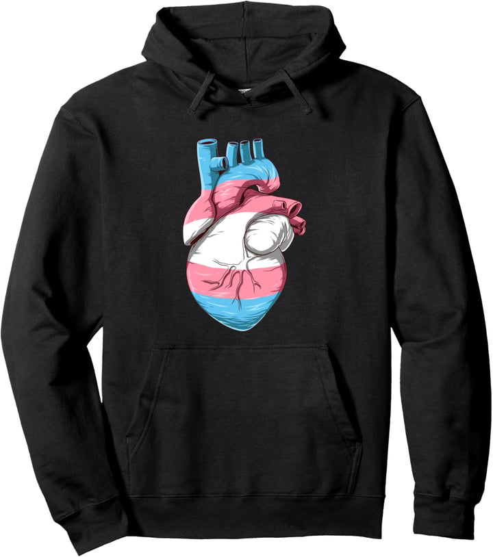 Lustiges Transgender-Herz Pullover Hoodie