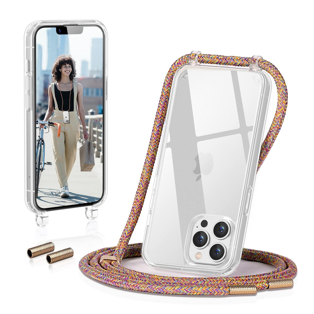 GOODVISH Handykette kompatibel mit Apple iPhone 13 Pro-6,1" Display | Necklace Hülle mit Band Handyh