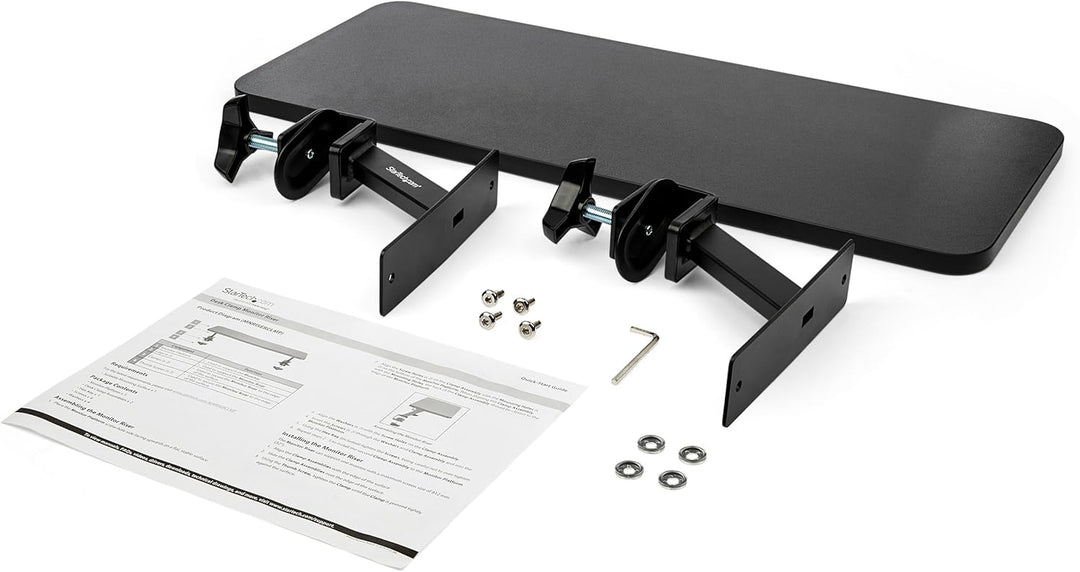StarTech.com Bildschirmerhöhung (Klemmbarer Monitor Riser, extraweit 65 cm) schwarz
