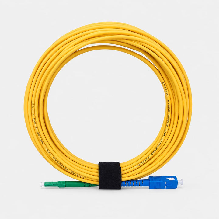 Elfcam® - 40m LWL Glasfaser-Kabel LC/APC auf SC/UPC Stecker, Simplex Singlemode 9/125μm OS2 Patchkab
