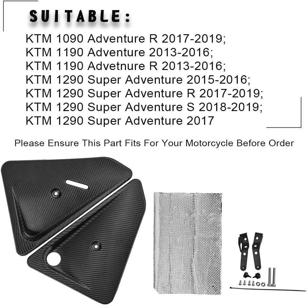 LoraBaber Carbon Motor Mittelrahmen Abdeckung Links Rechts Verkleidungsblech Abdeckung für KTM 1090