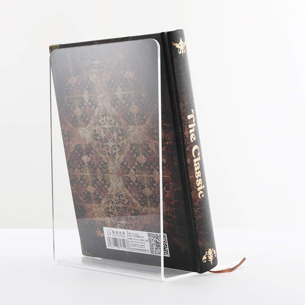 Buchstützen, 8 Stück, rutschfest, schweres Metall, langlebig, stabil, robust, für Bücher, Organizer,