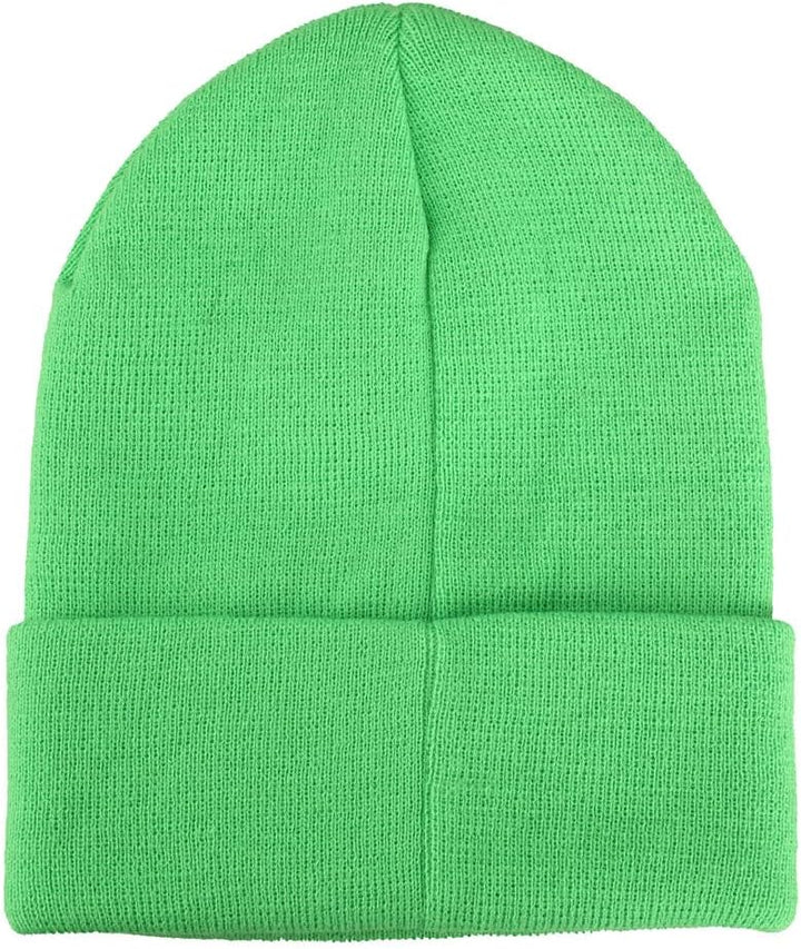 Hunter X Hunter Ribbed Knitted Green Beanie Hat Neongrün, Neongrün