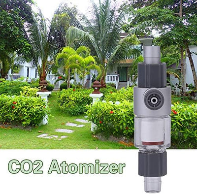 Aquarium CO2 Diffusor Metall Acryl Kohlendioxid Diffusor CO2 Diffusor Aquarium Zubehoer mit Muttern