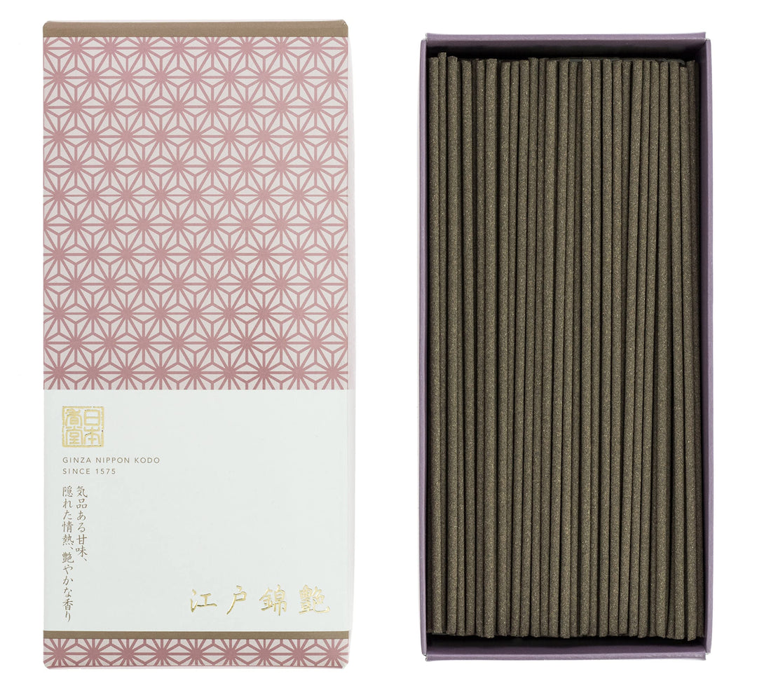 nippon kodo, Japanische Edonishiki Tsuya Räucherstäbchen, weiche Blumen-Räucherstäbchen, hochwertige